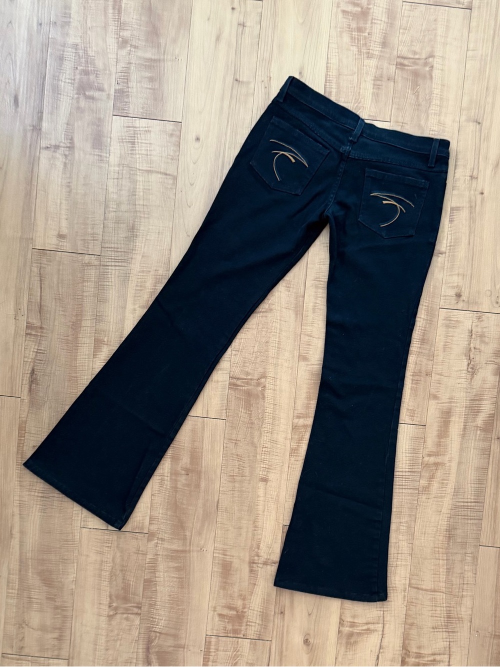 Frankie B. Black Flare Denim Jeans Size 8